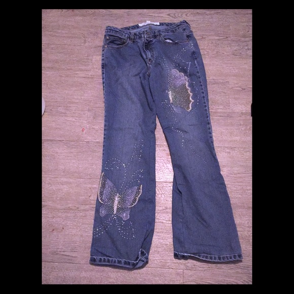 weng yi Denim - Boutique jeans stretchy and unique size 8